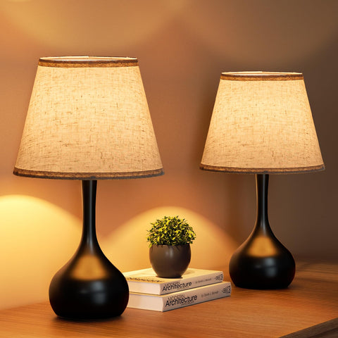 ONEWISH touch bedside lamps paired on nightstands for balanced ambient lighting