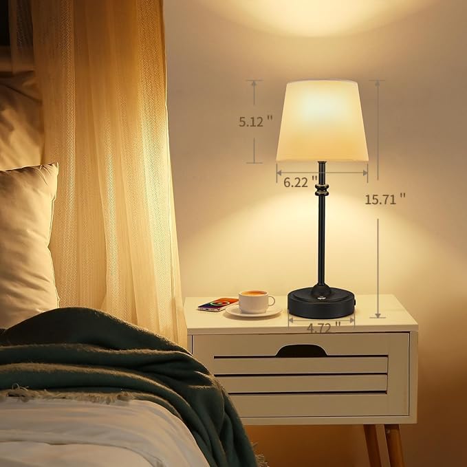 ONEWISH lamp with base touch dimmer for easy brightness adjustment