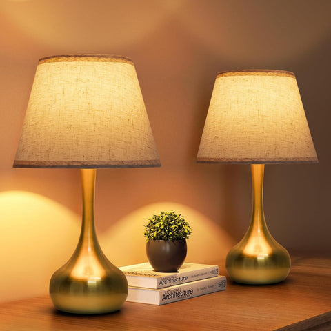 ONEWISH touch table lamp base with dimmable control for cozy bedside lighting