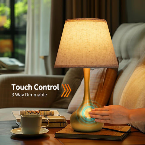 ONEWISH lamp with 2700K LED bulb included, energy efficient