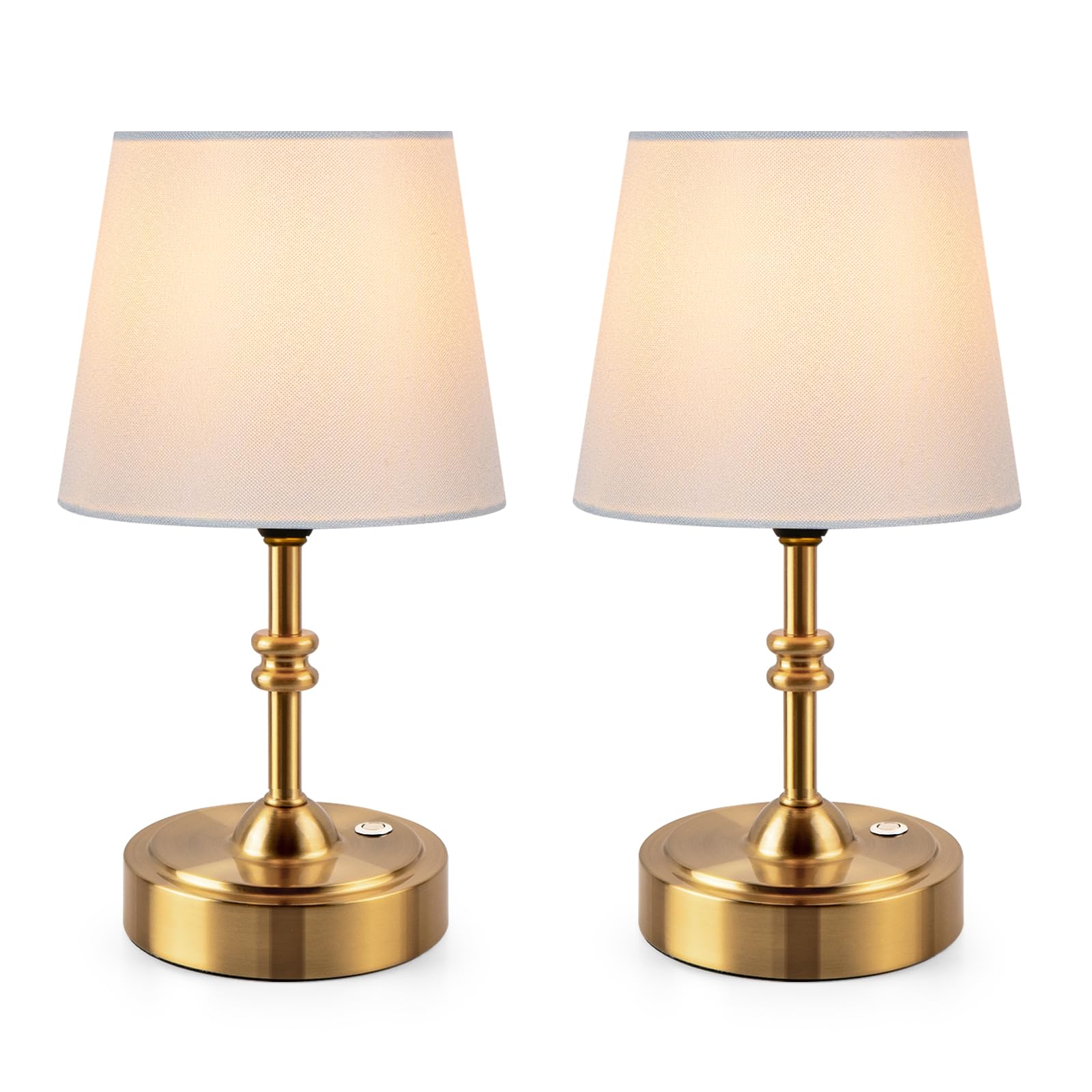 ONEWISH two-pack cordless lamps for flexible lighting in any room.
