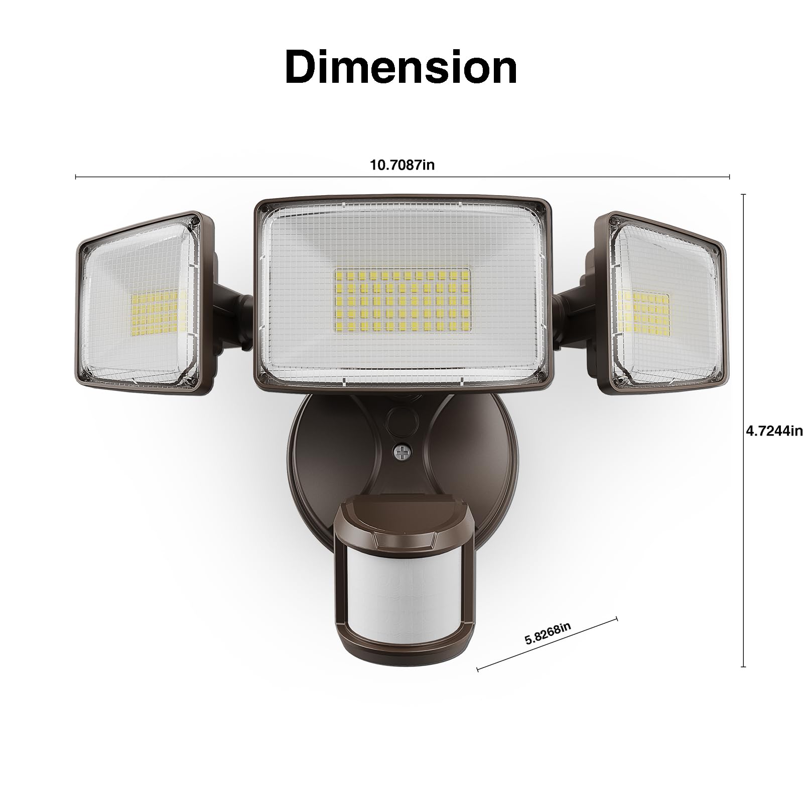 Onforu 11000-lumen floodlight for bright pathway coverage