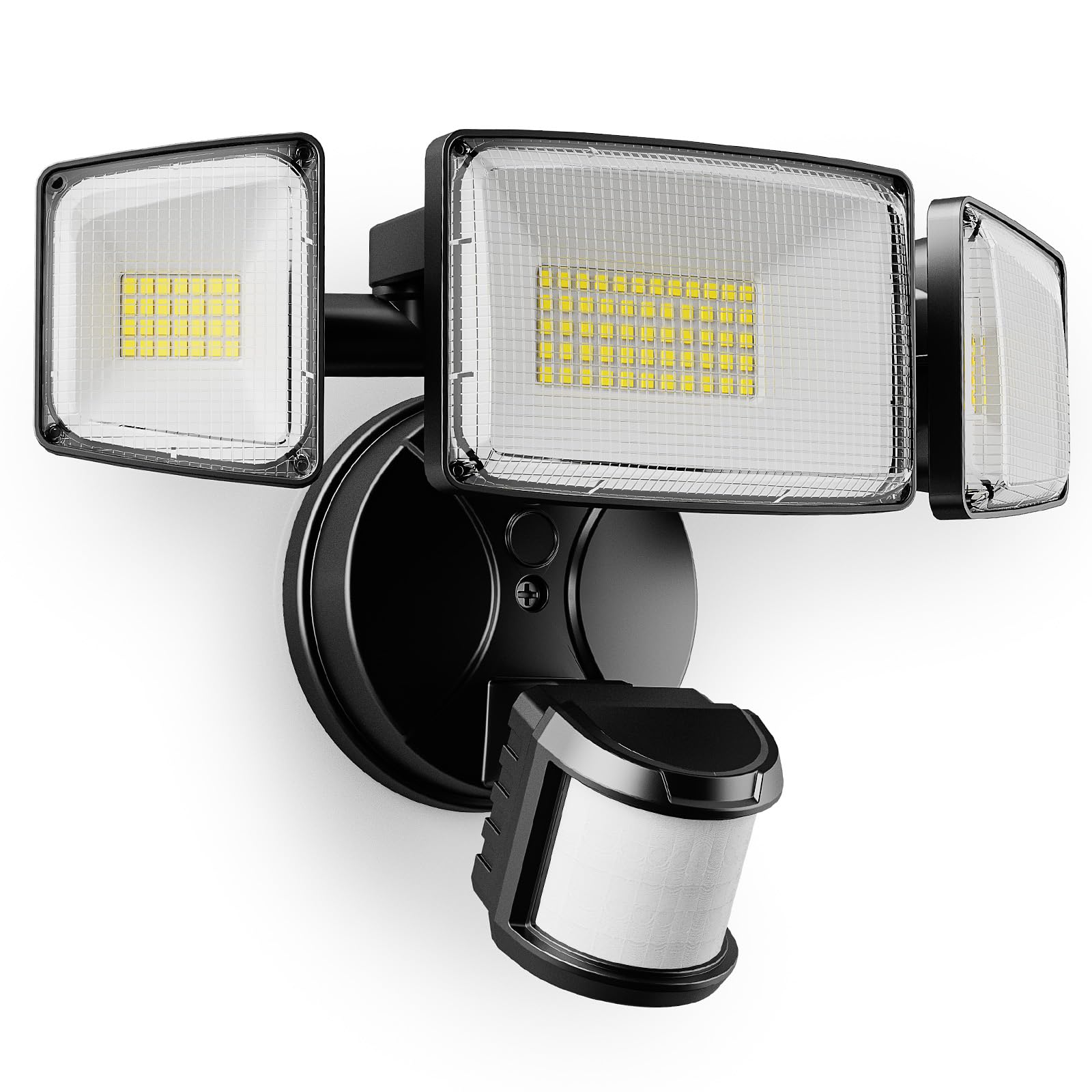 Onforu 100W flood light front view for bright driveway security lighting