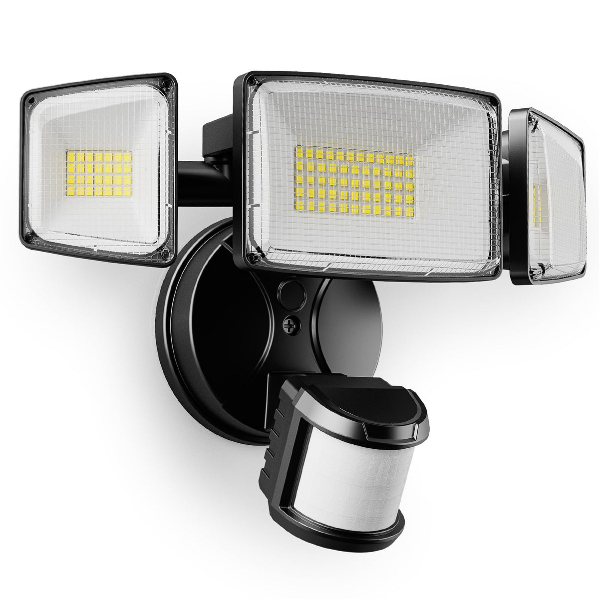 Onforu 100W flood light front view for bright driveway security lighting