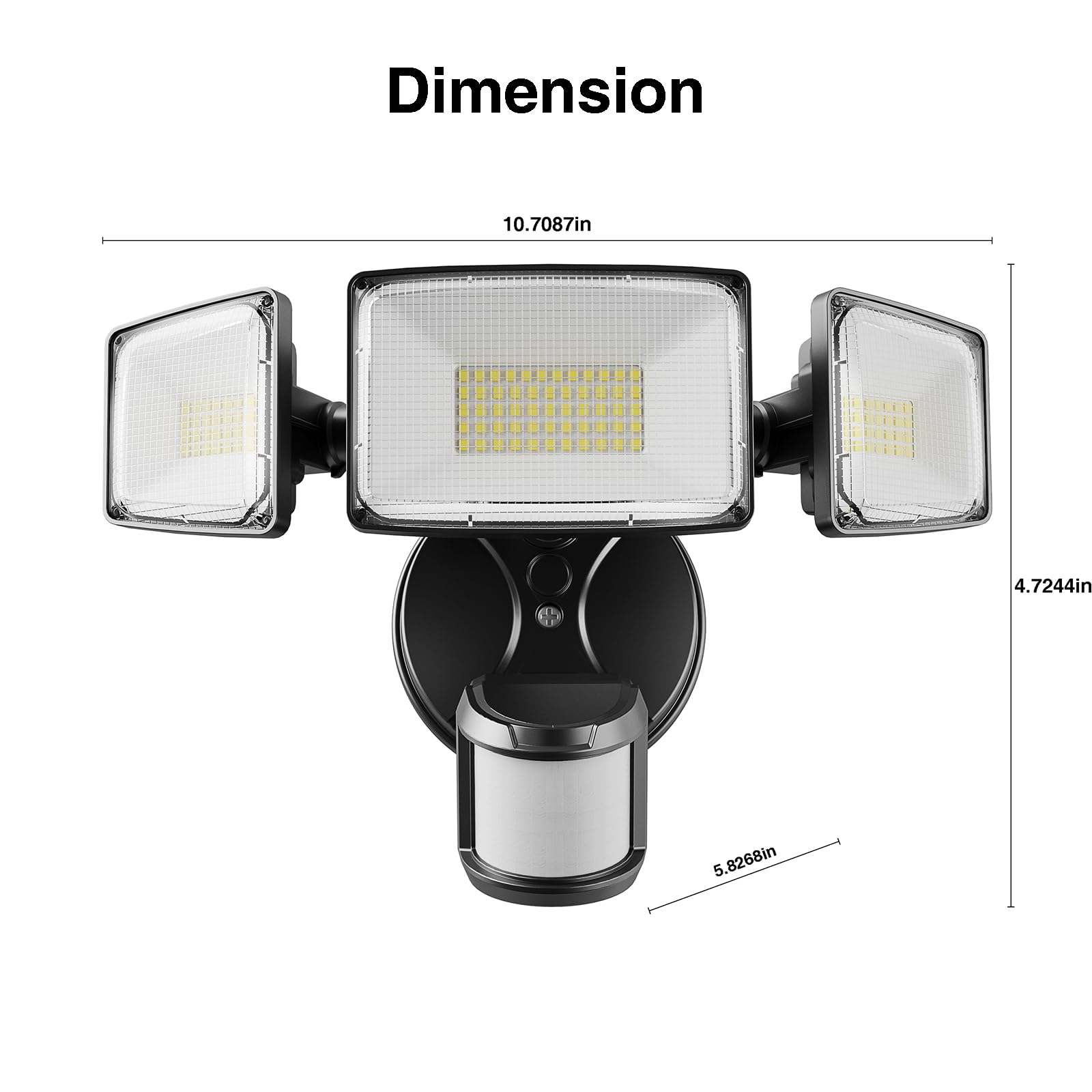 Onforu 100W flood light installation-ready design simplifies hardwired setup