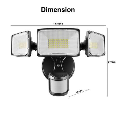 Onforu 100W flood light installation-ready design simplifies hardwired setup