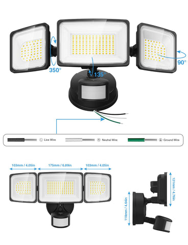 Onforu 100W flood light group linkage supports synchronized lighting across zones.