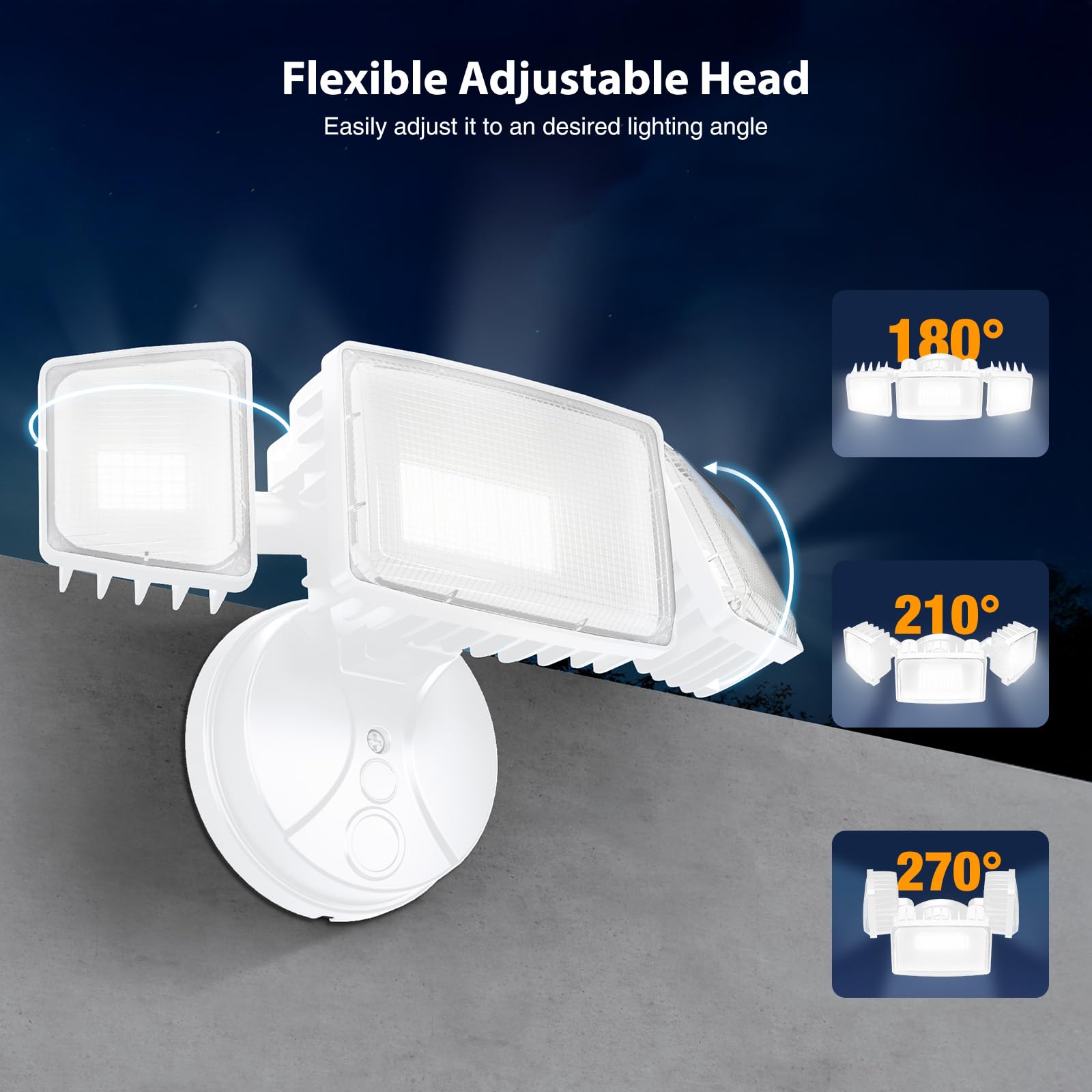 Onforu 11000 lumen brightness supports clear exterior nighttime visibility