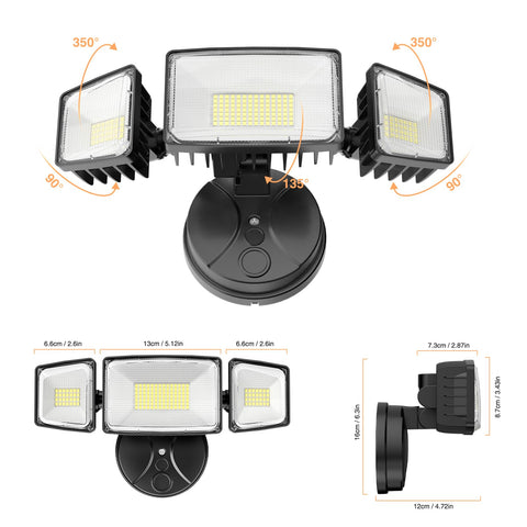 Onforu 11000 lumen brightness enhancing outdoor area visibility