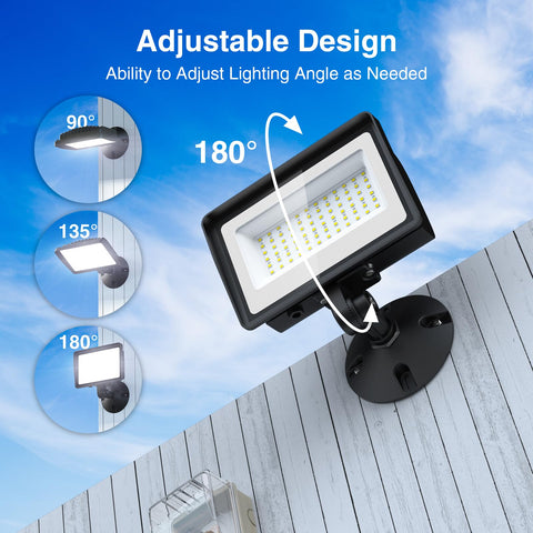Onforu 120-degree beam angle LED flood light delivers wide, shadow-free coverage for driveways.