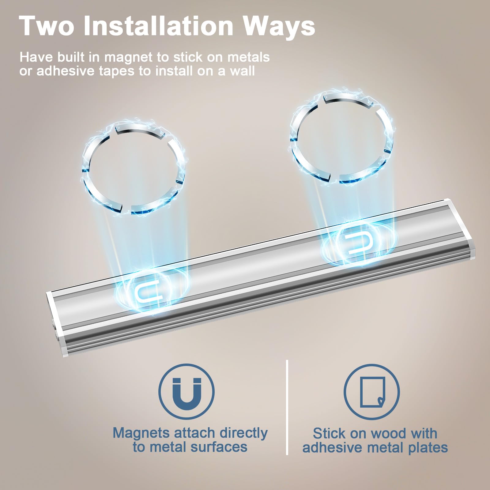 Onforu ideal for kitchen counters, closets, stairs, and shelves.