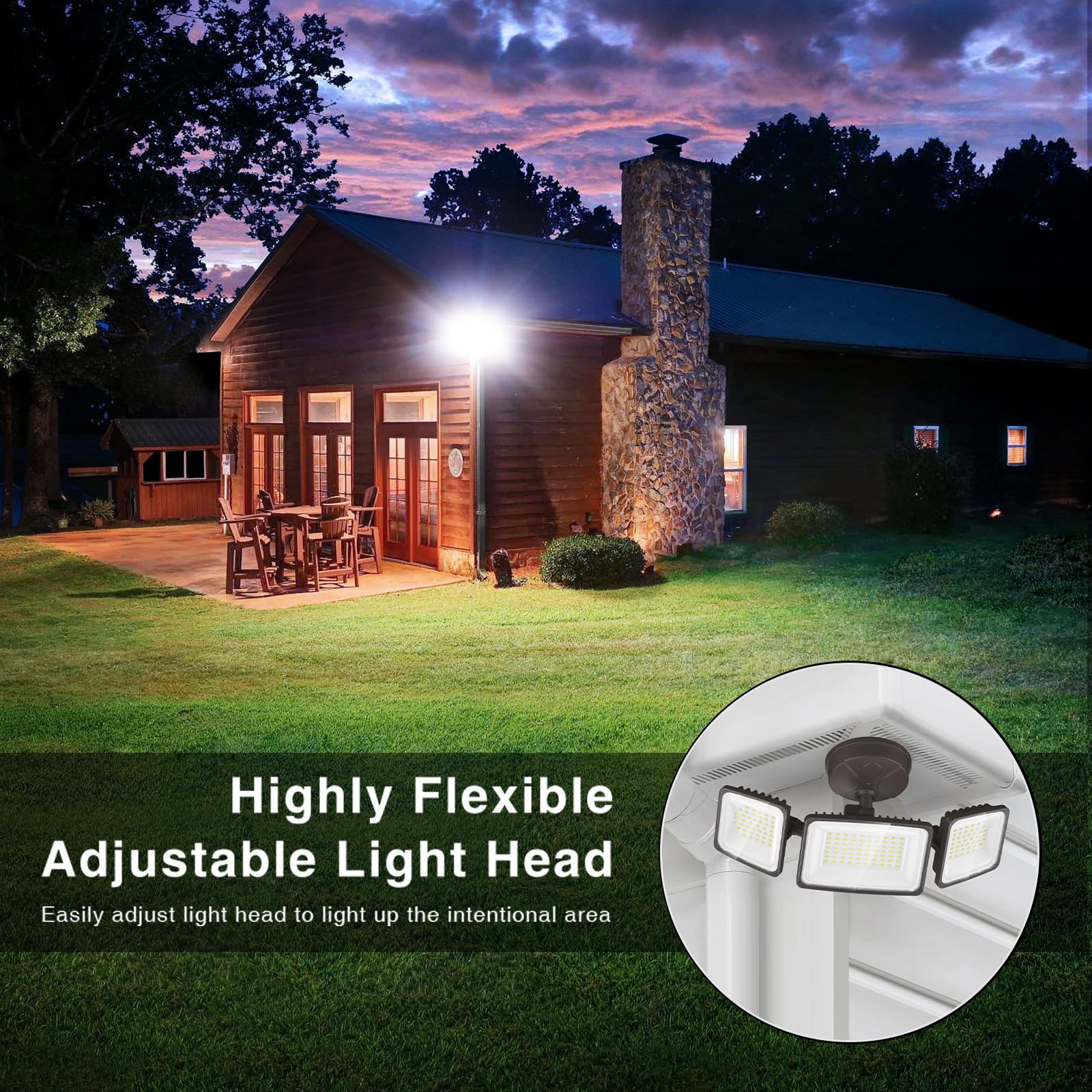 Onforu 130W flood light IP65 rating protecting against rain and dust