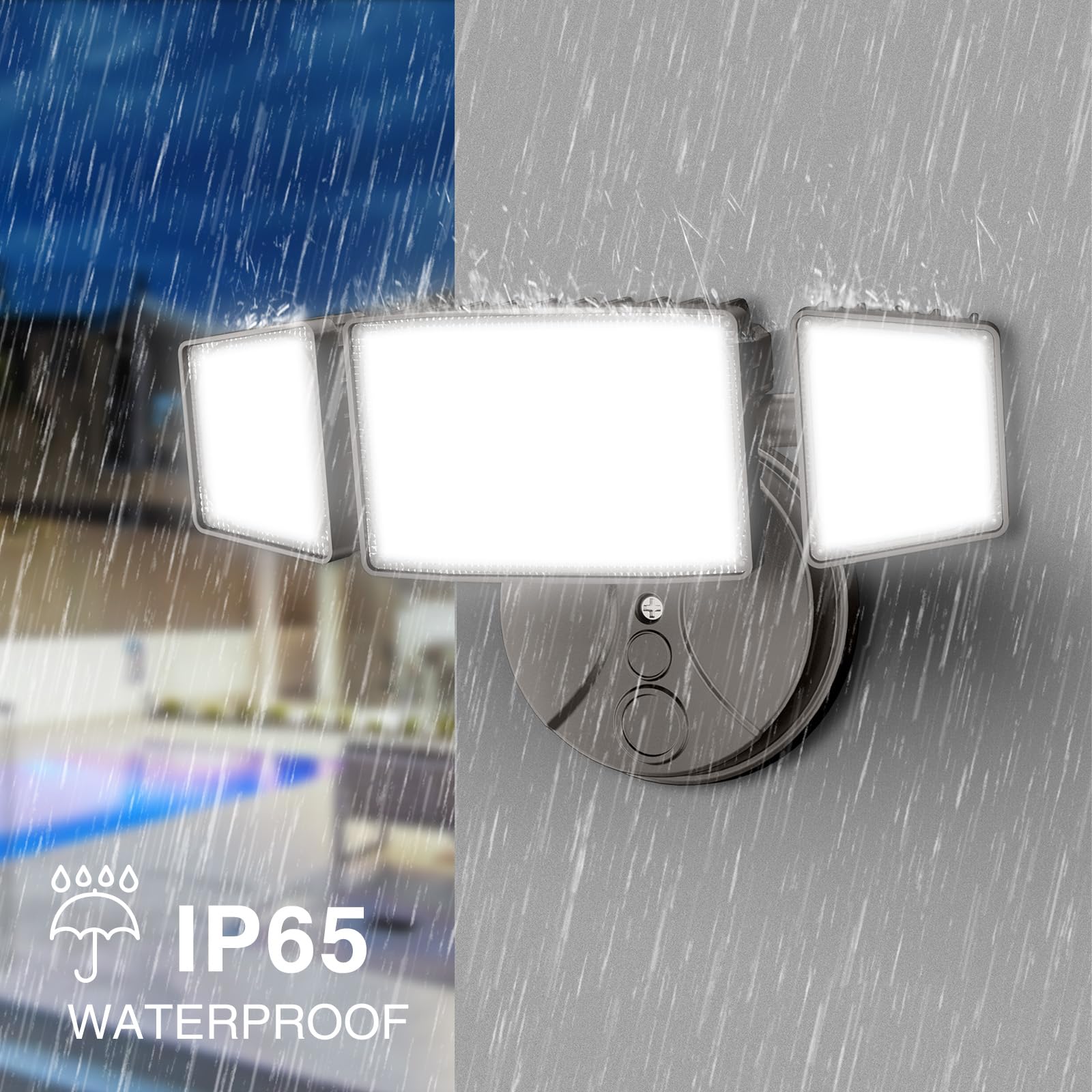 Onforu switch-controlled exterior lighting offers simple on/off operation.