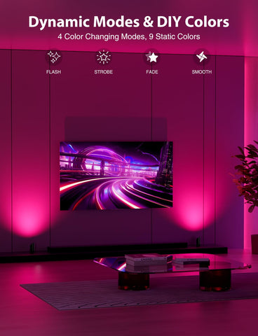 Onforu 2700K warm white uplight adds cozy ambience to any corner.