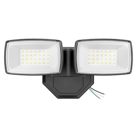 Onforu 3200LM flood light front view showing bright exterior illumination for entryways.