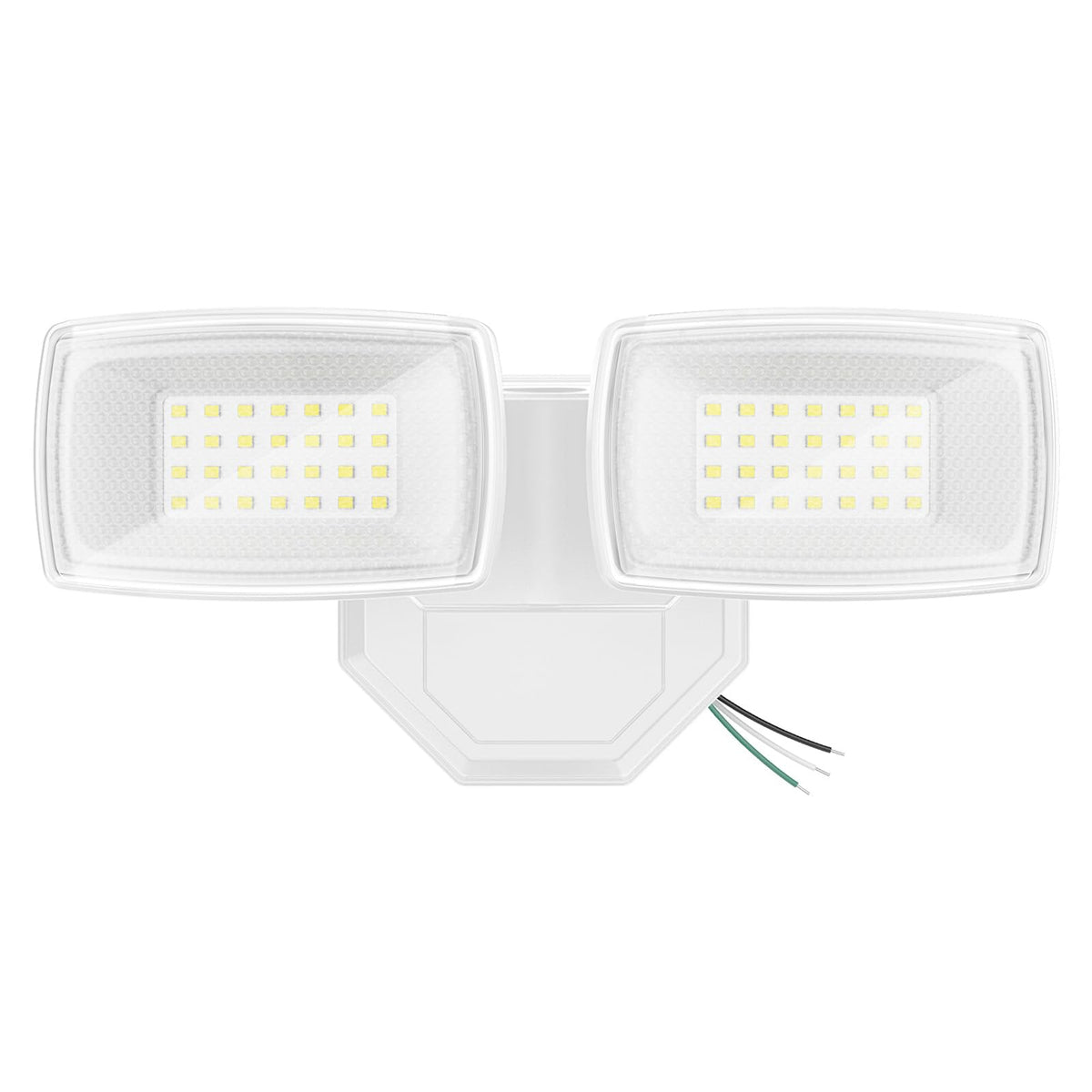Onforu 3200LM flood light front view provides bright exterior lighting for driveways.