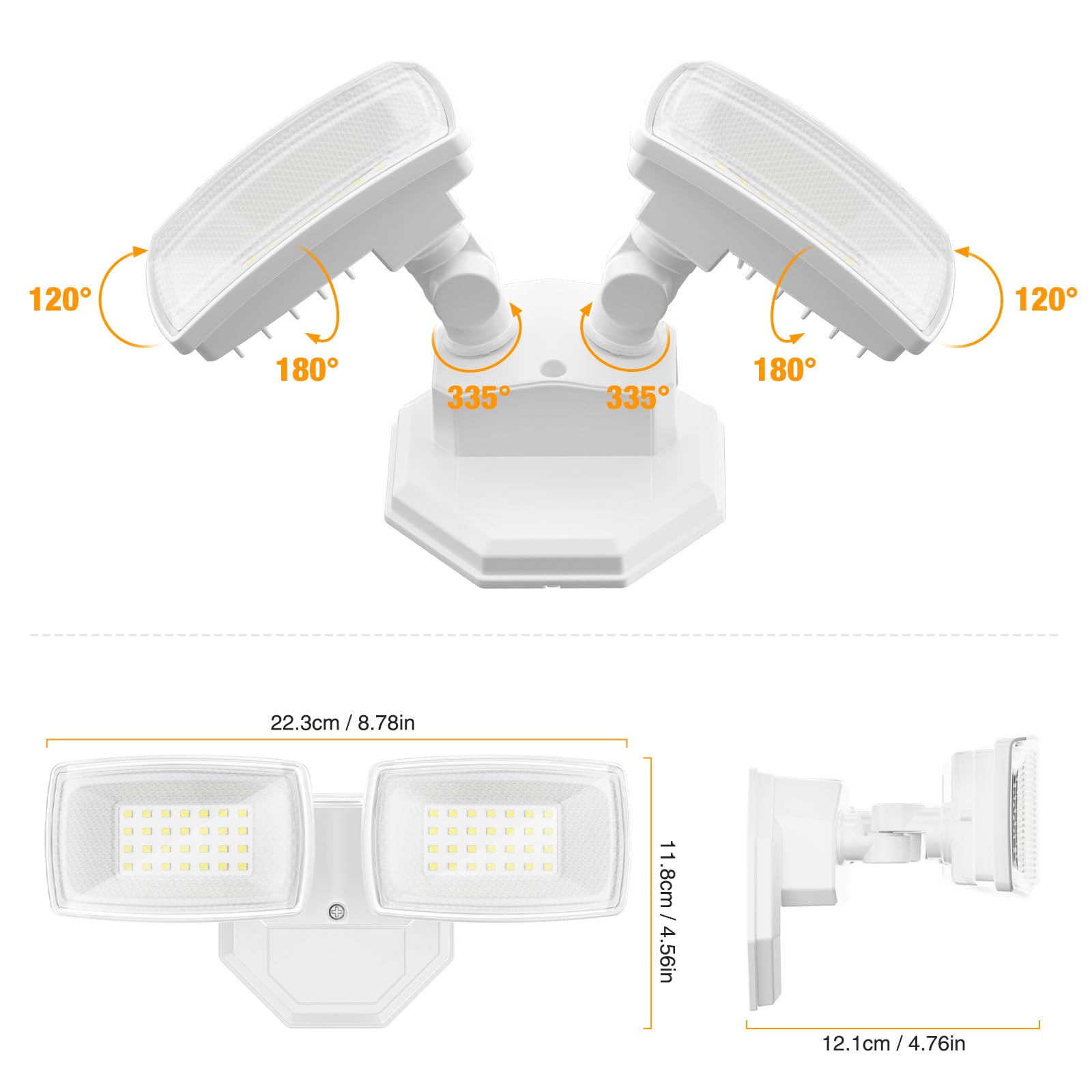 Onforu 3200LM flood light for garages and driveways with reliable lighting.