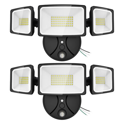 Onforu 55W dusk-to-dawn light, front view, high brightness for exterior security.