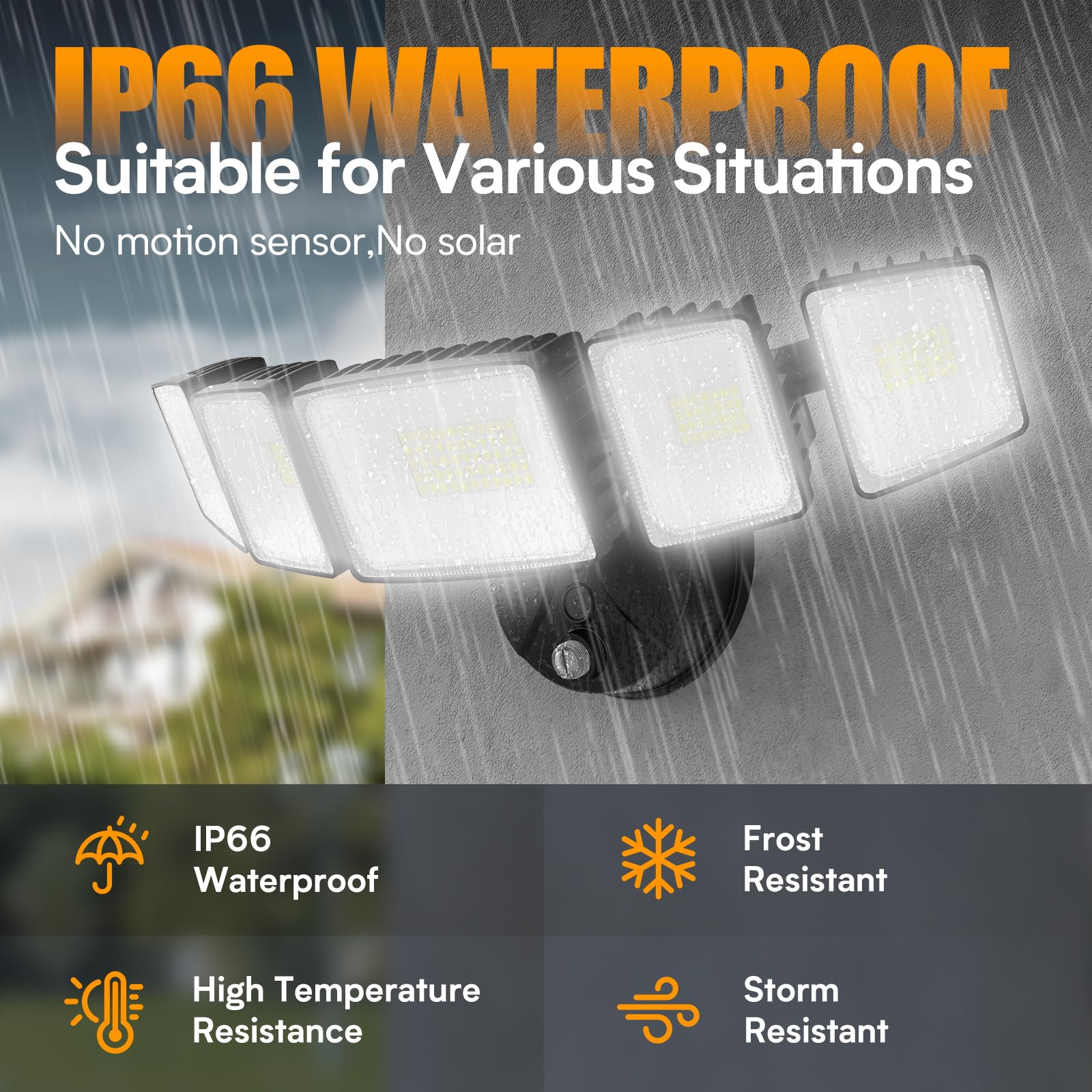 Onforu 6500K daylight LEDs for clear nighttime visibility.