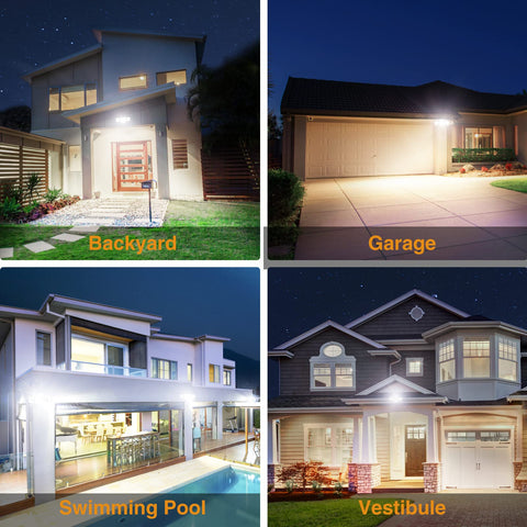 Onforu 7000lm brightness provides strong coverage for driveway and entryways.
