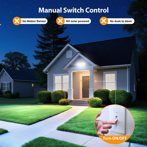 Onforu three-head design lets you aim light precisely.