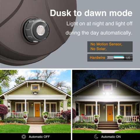 Onforu 70W flood light in brown housing provides durable outdoor lighting.