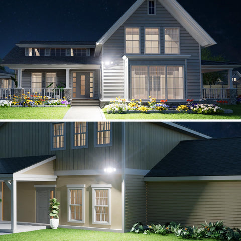 Onforu aluminum housing with heat sink extends LED lifespan.