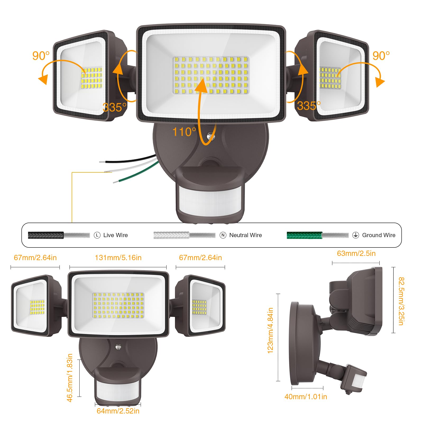 Onforu IP65 weatherproof rating supports all-weather outdoor use