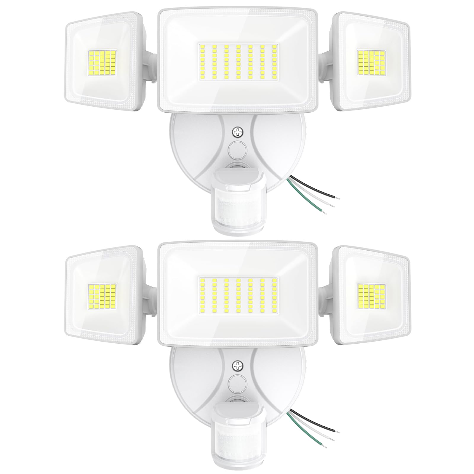 Onforu 75W motion sensor outdoor light front view for yard security.