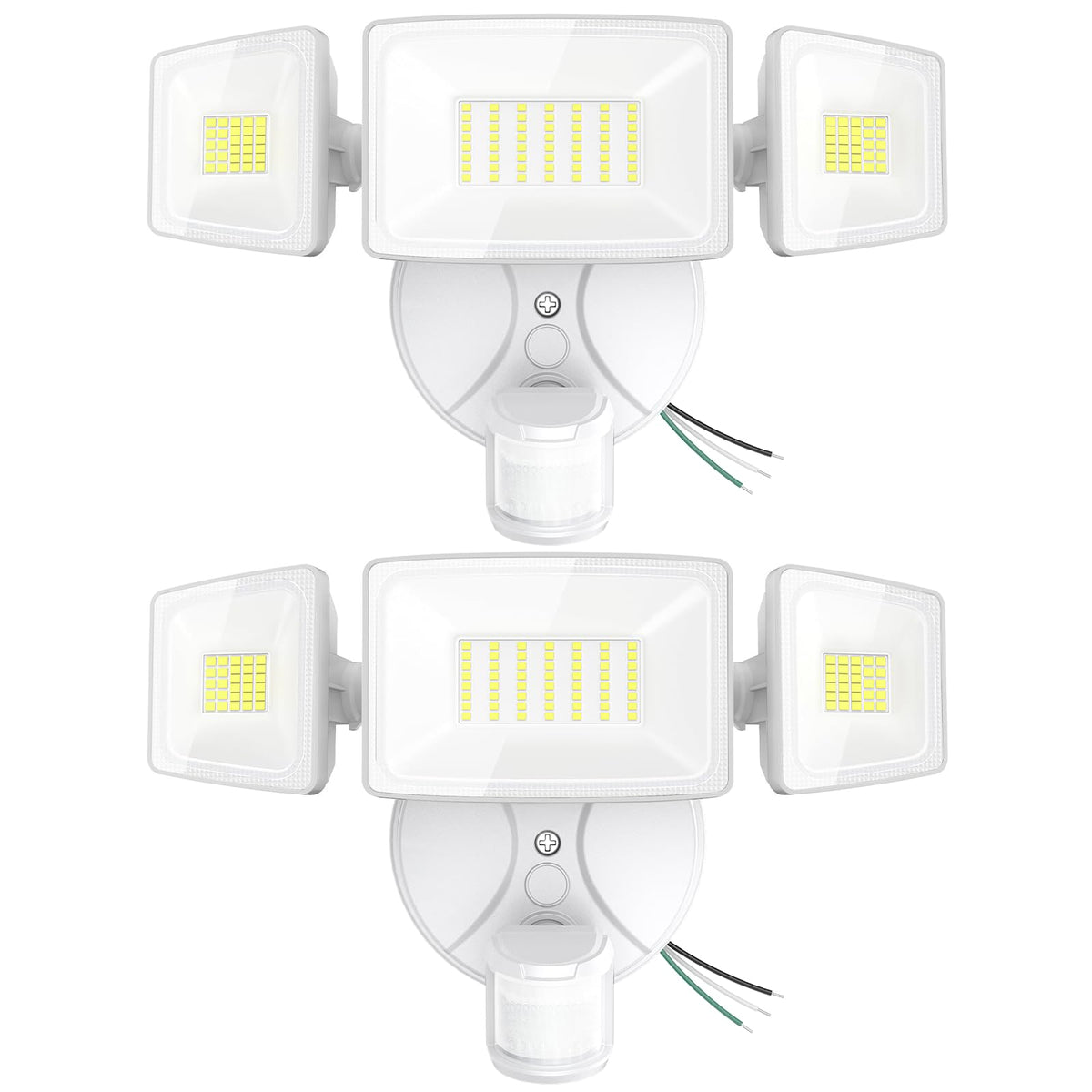 Onforu 75W motion sensor outdoor light front view for yard security.
