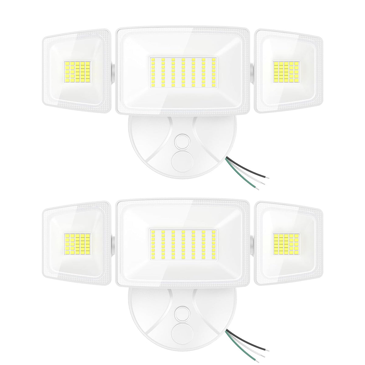 Onforu 75W outdoor flood light front view showing bright, energy-efficient exterior illumination.