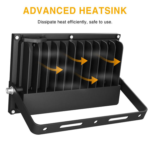 Onforu 8000 lumens flood light provides broad area coverage.