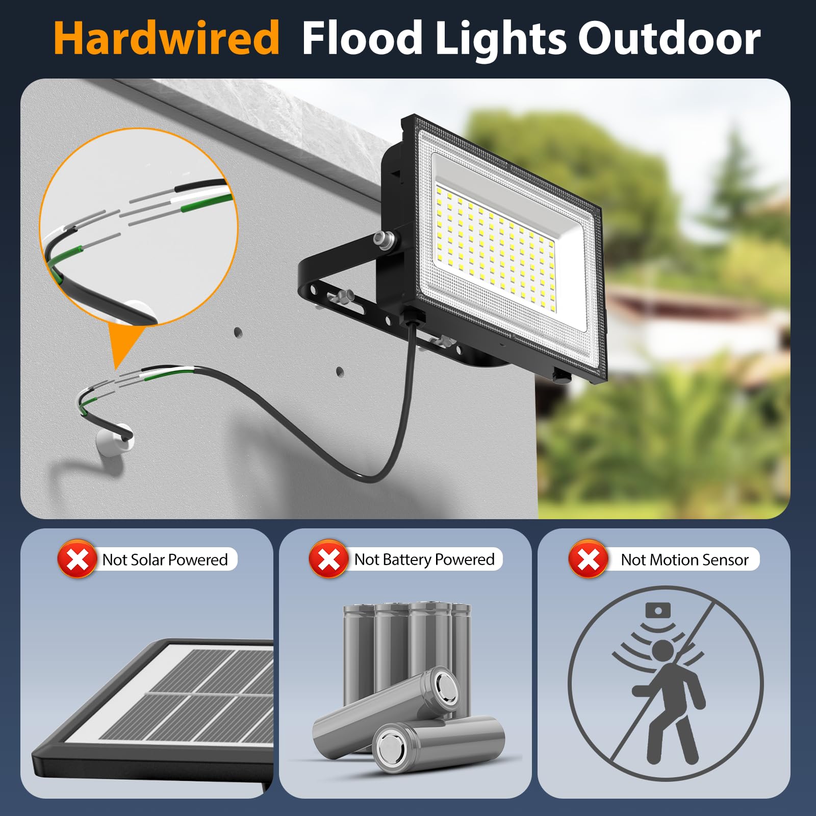 Onforu flood light bracket installation shows easy, stable mounting.