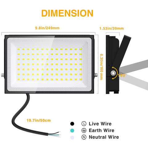 Onforu fin-type heat sink keeps LED cool for longer life.
