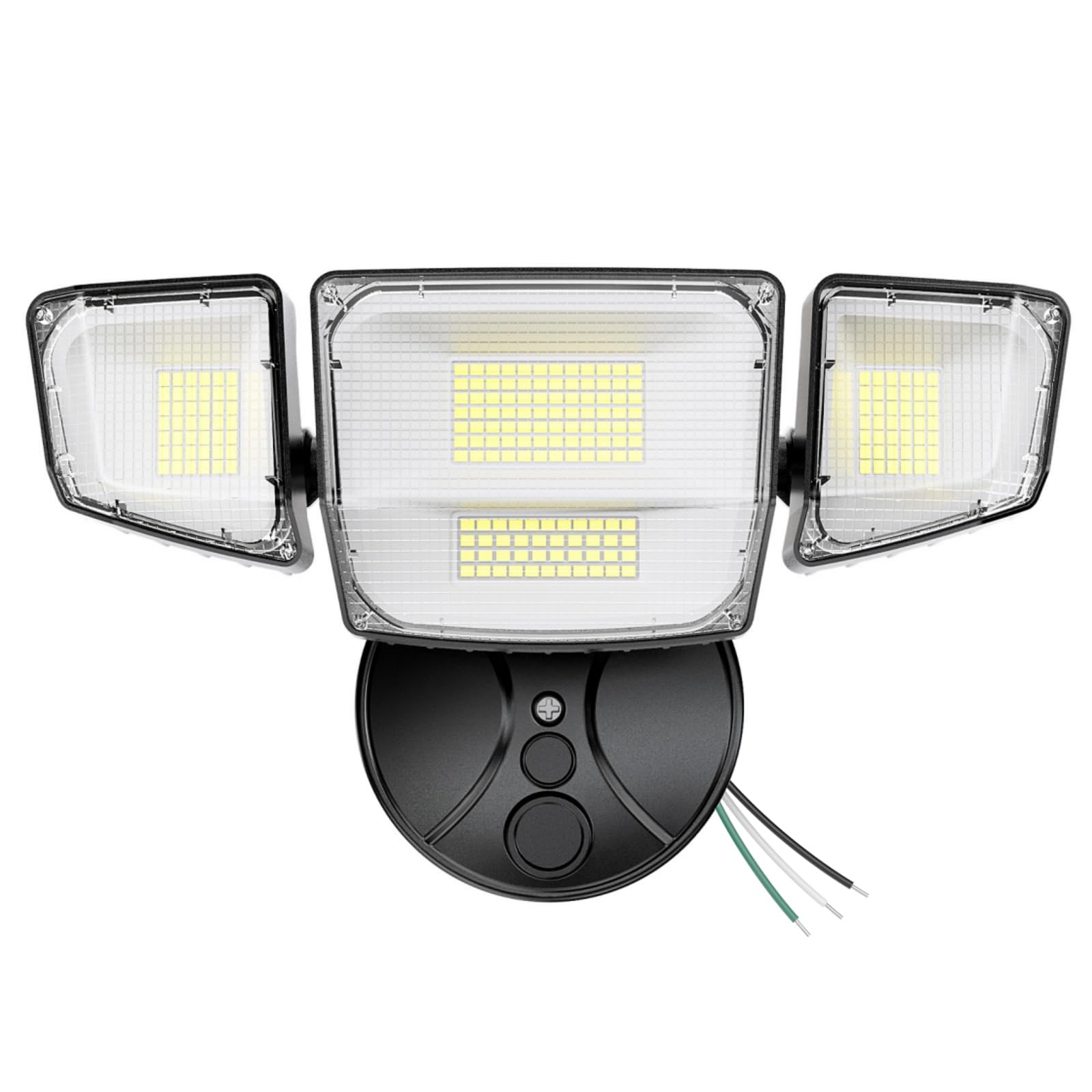 Onforu 90W flood light exterior front view delivering bright yard lighting