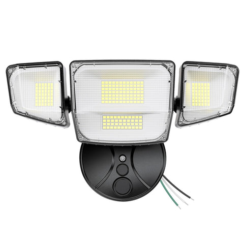 Onforu 90W flood light exterior front view delivering bright yard lighting