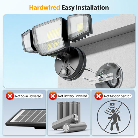 Onforu 90W quad-beam flood light offering broad yard coverage