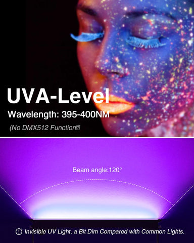 Onforu blacklight bars with switch and plug design for easy setup and quick use