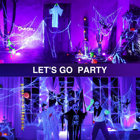 Onforu body paint glow application for Halloween or events