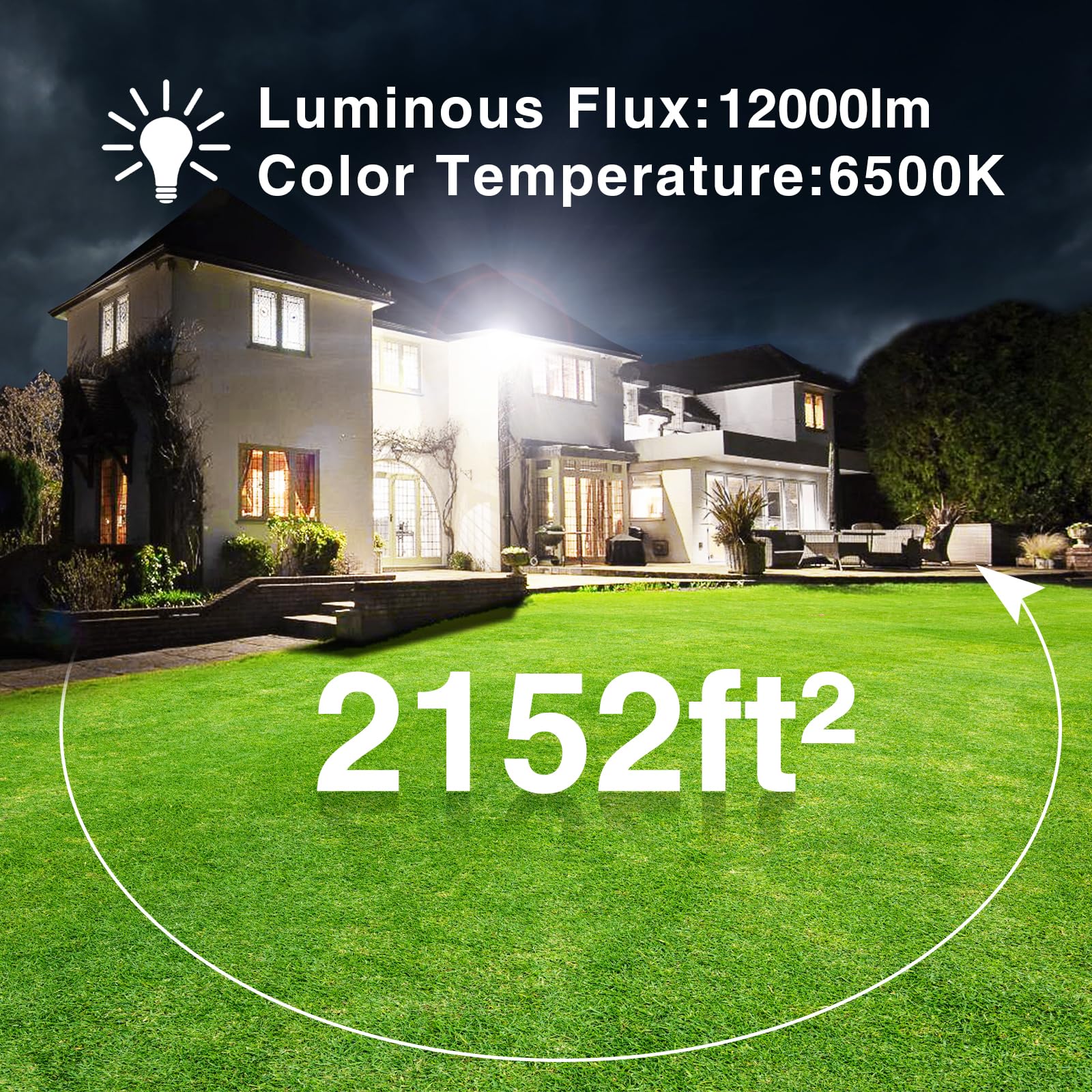 Onforu daylight white flood light at 6500K for true-to-life color