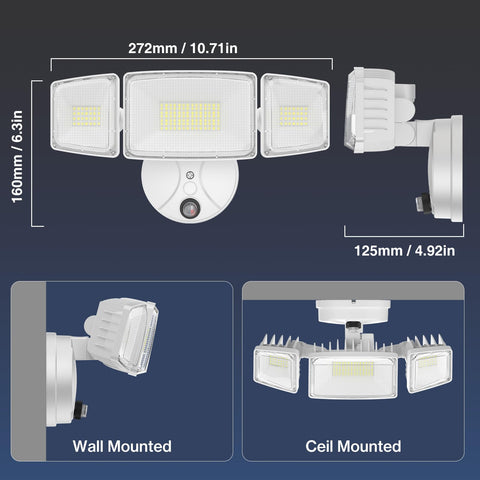 Onforu dusk-to-dawn light with photocell and switch-mode cap included.