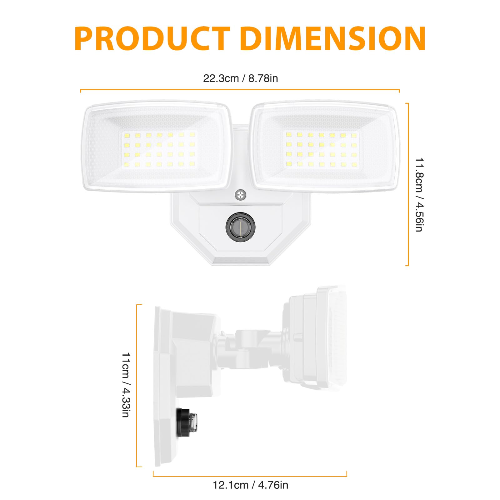 All-included hardware for easy installation of Onforu flood light