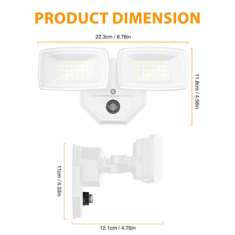 All-included hardware for easy installation of Onforu flood light