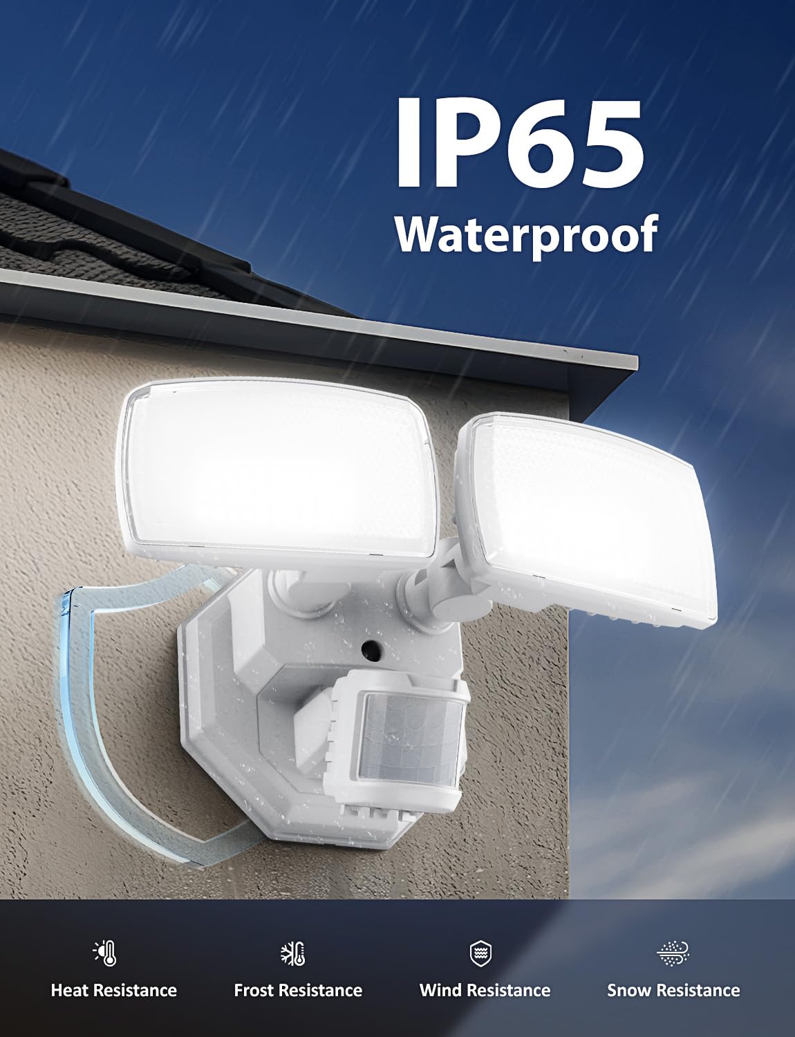 Onforu easy-installation motion sensor light simplifies outdoor setup.