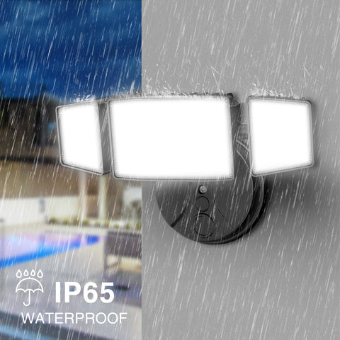 Onforu flood light is easy to mount for quick outdoor setup.
