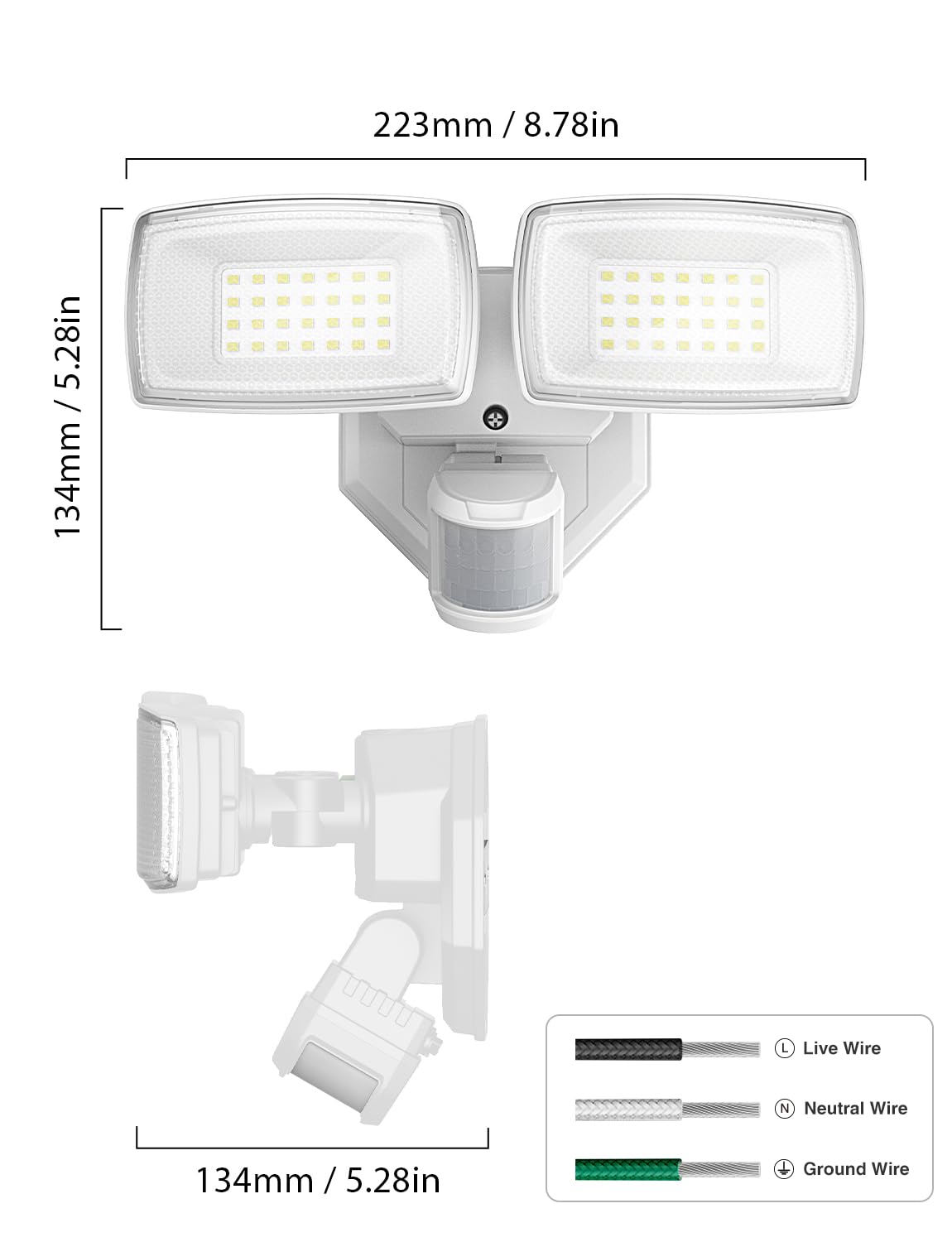 Onforu energy-conscious flood light boosts safety without constant power draw.