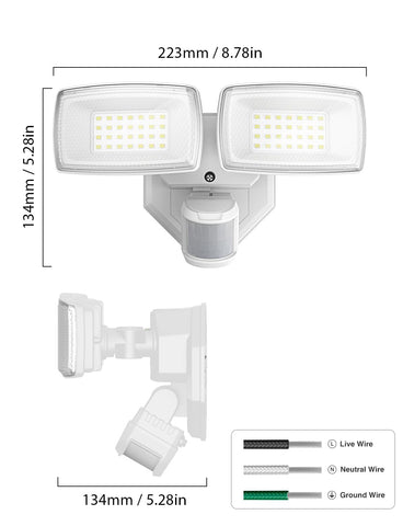 Onforu energy-conscious flood light boosts safety without constant power draw.