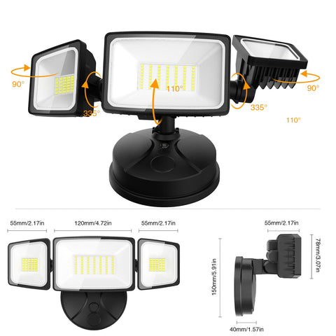 Onforu 75W flood lights deliver strong brightness while reducing energy use.