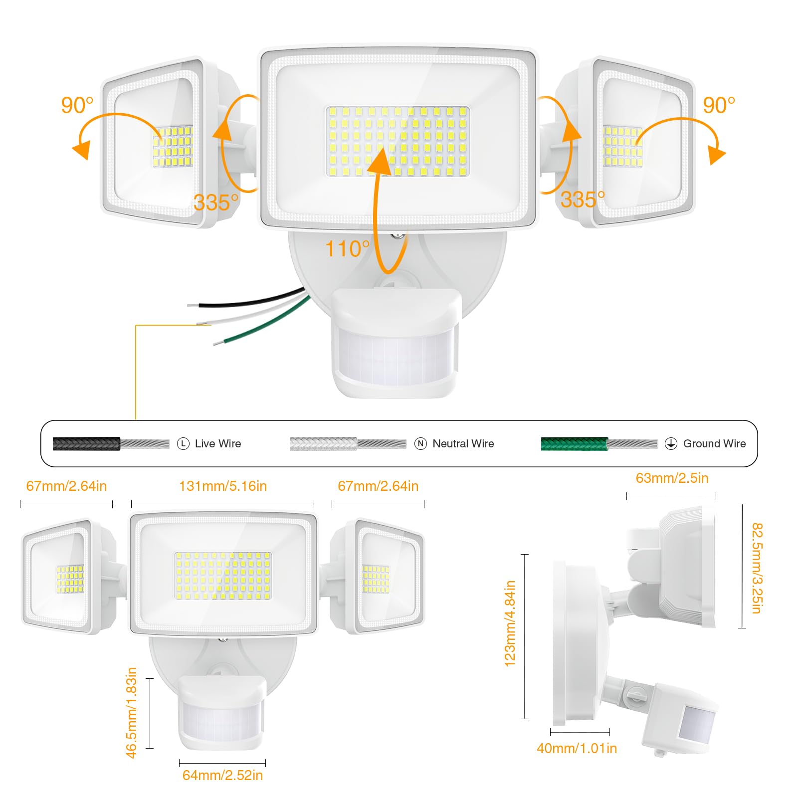 Onforu energy-saving LEDs reduce power use while brightening exteriors.