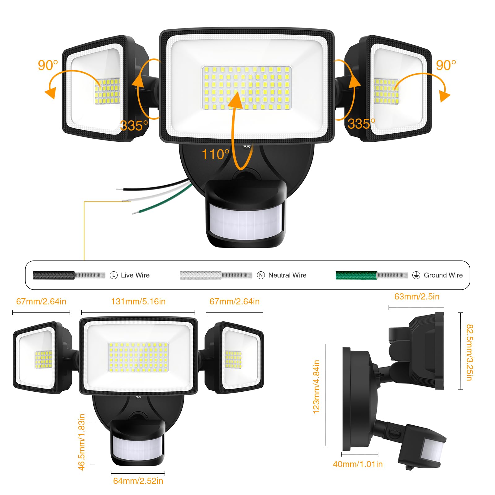 Onforu ideal lighting for entryways, stairs, yards, and garages